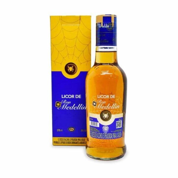 LICOR DE RON MEDELLIN  MEDIA 375ML