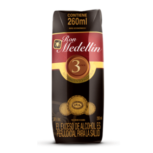 RON MEDELLIN 3 AÑOS CUARTO 260ML
